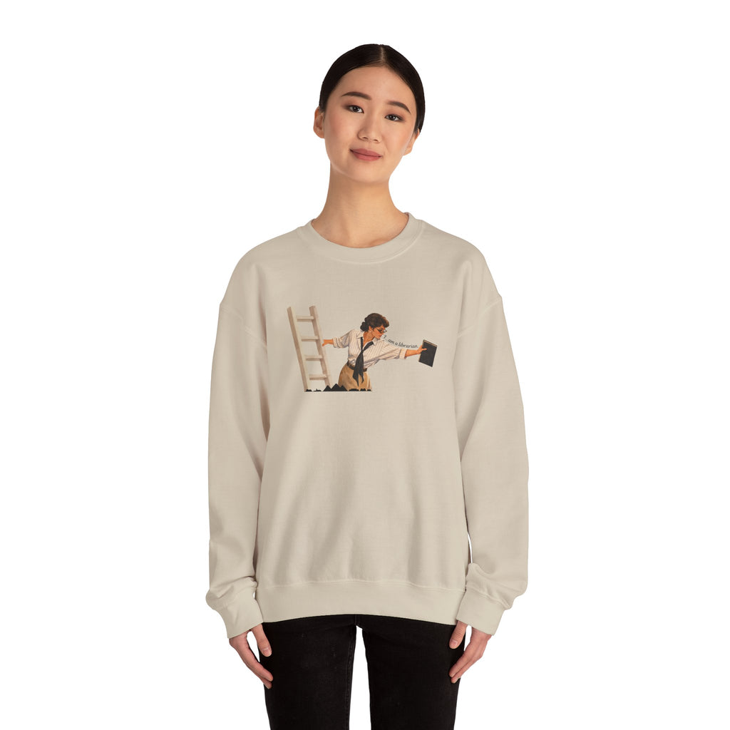 Vintage Evelyn Librarian Crewneck Sweatshirt