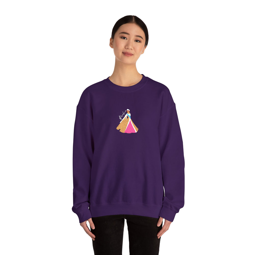 Embroidered Princess Crewneck Sweatshirt