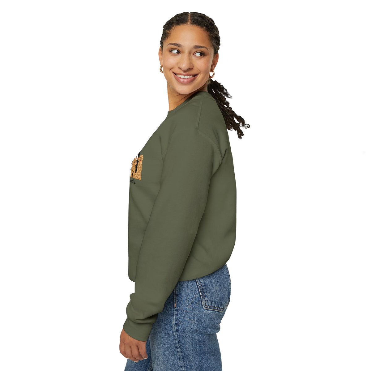 Embroidered Send Doods Crewneck Sweatshirt