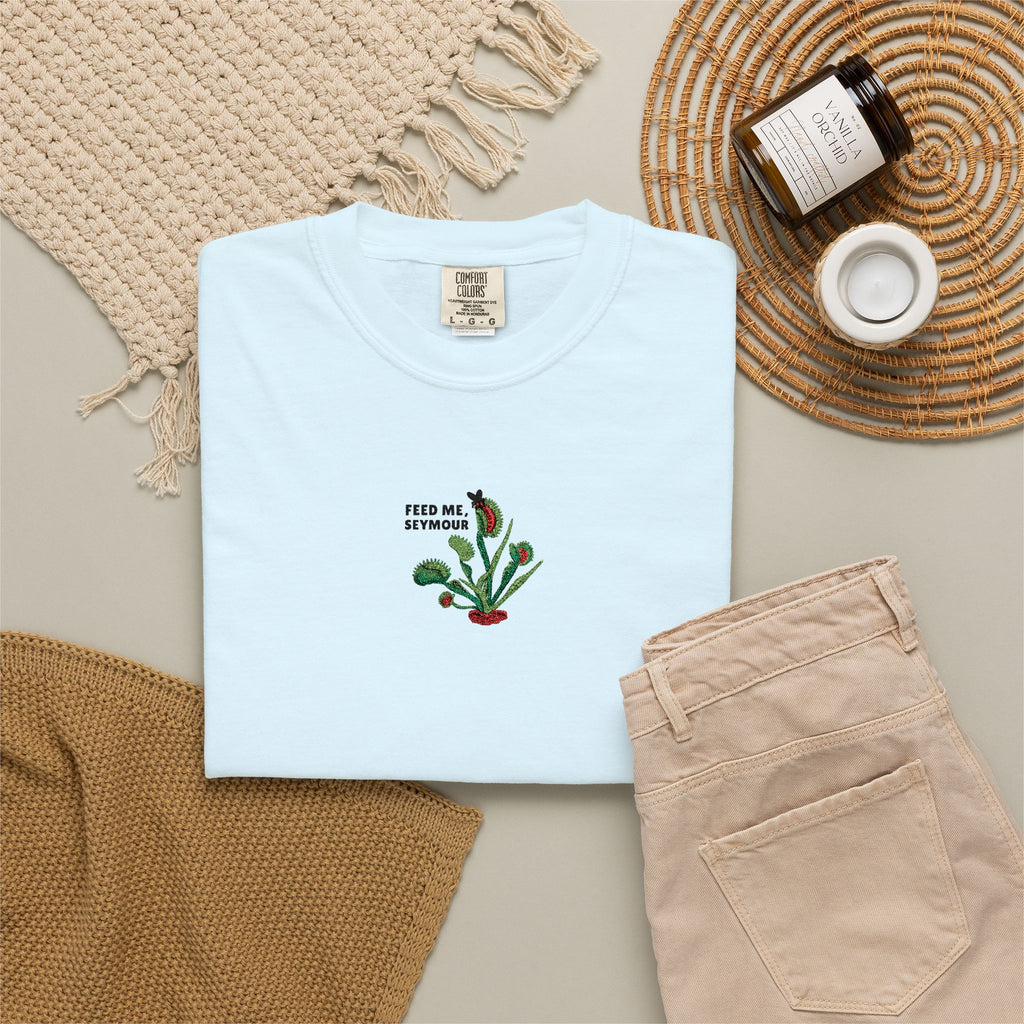 Embroidered Feed Me Seymour Tee
