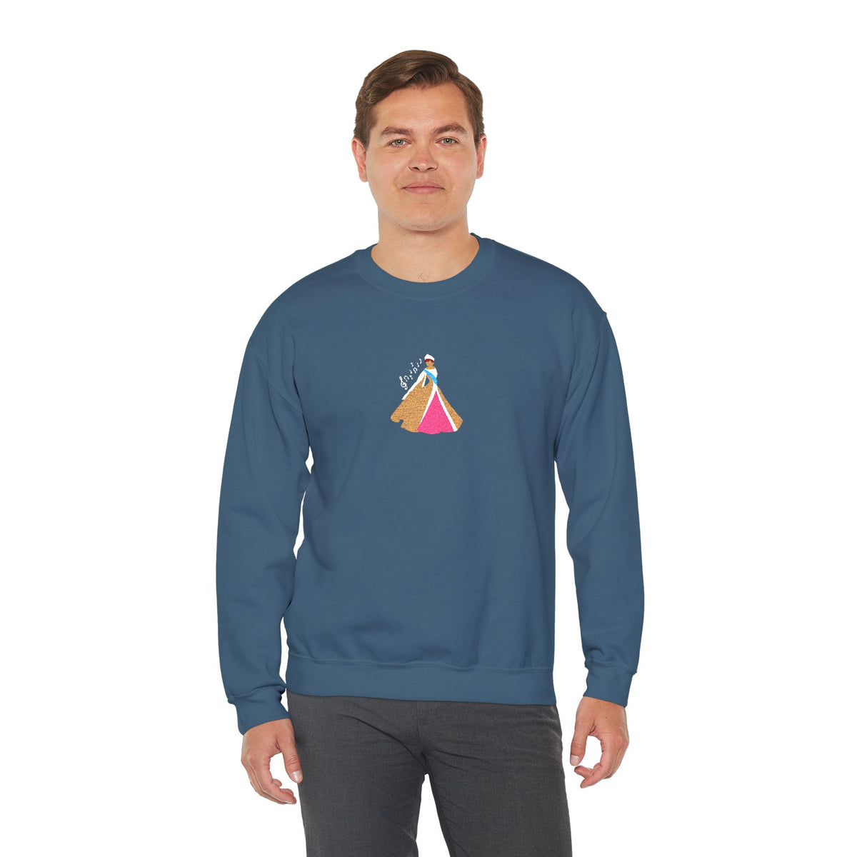 Embroidered Princess Crewneck Sweatshirt