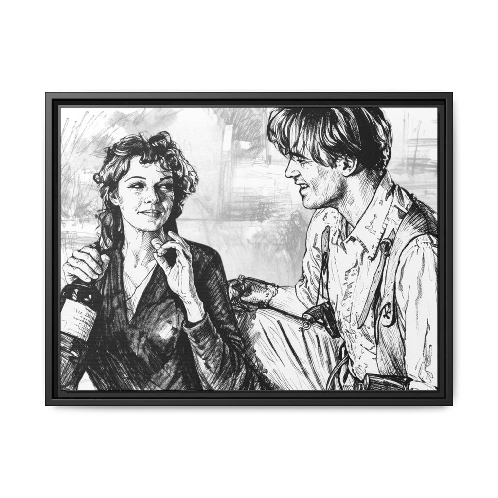 Rick & Evelyn Framed Canvas