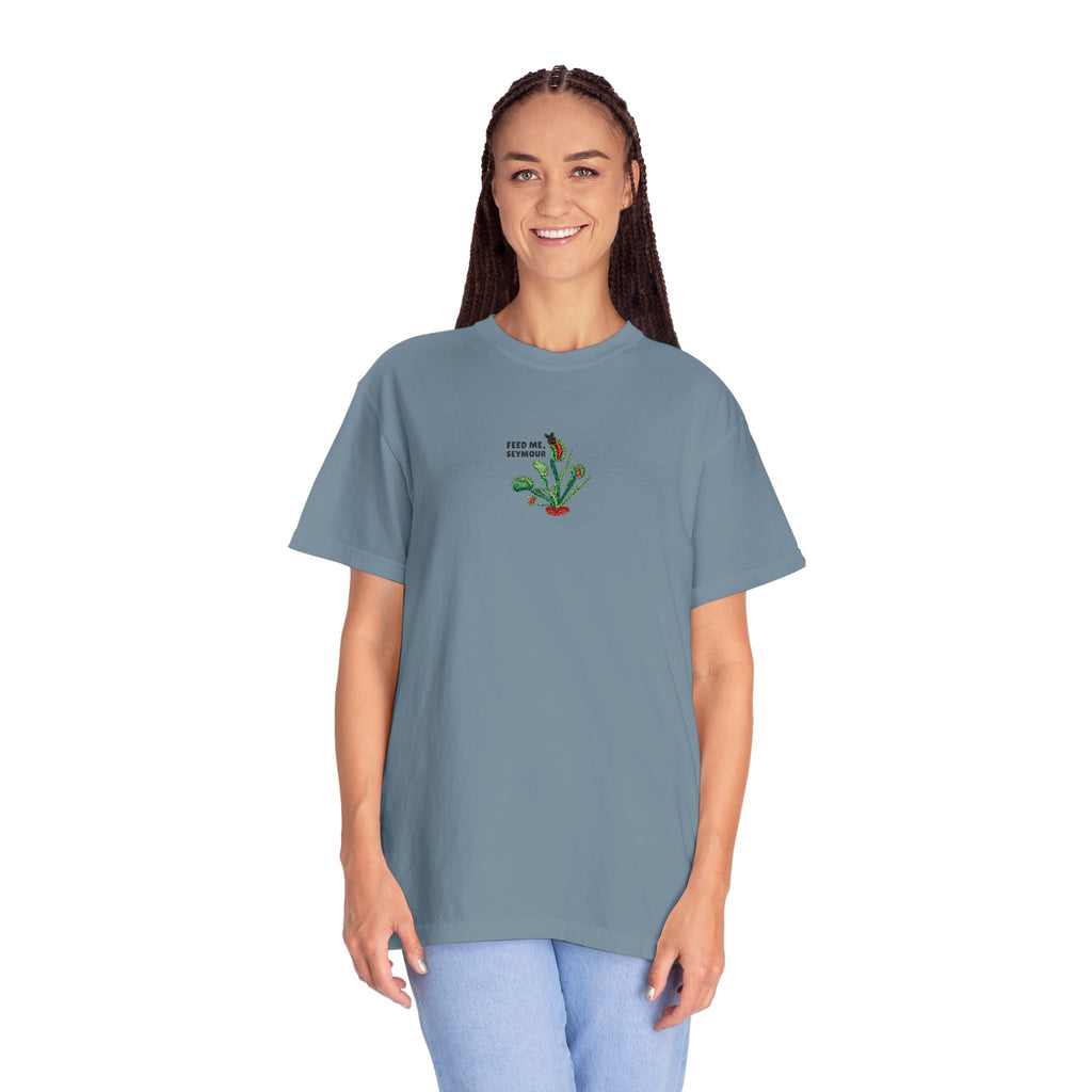 Embroidered Feed Me Seymour Tee