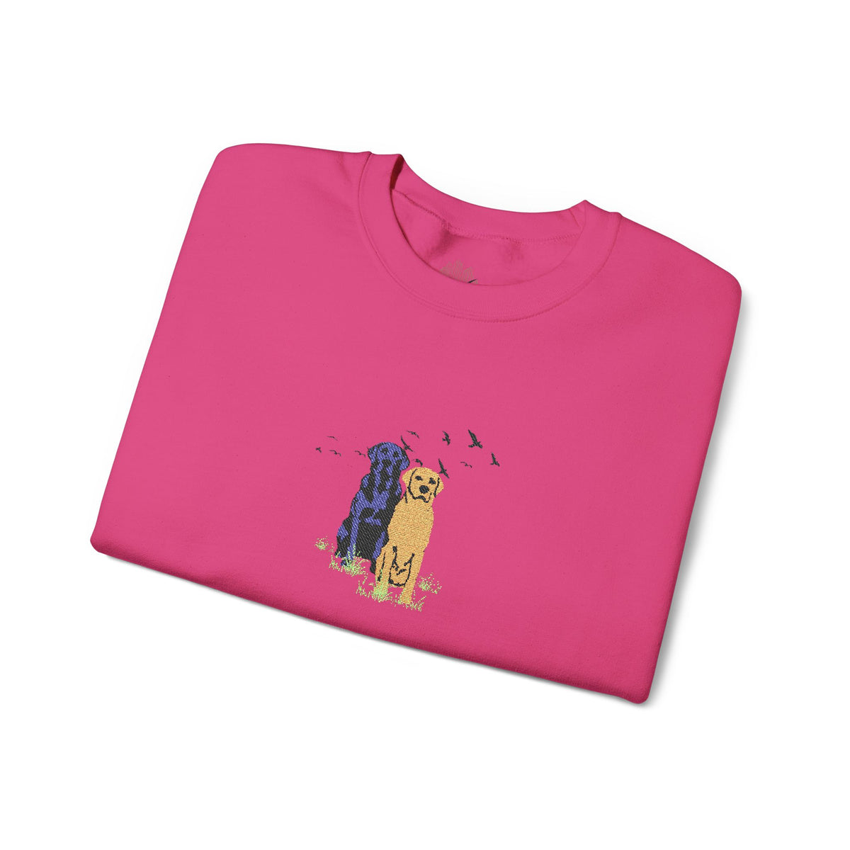 Embroidered Dog Crewneck Sweatshirt