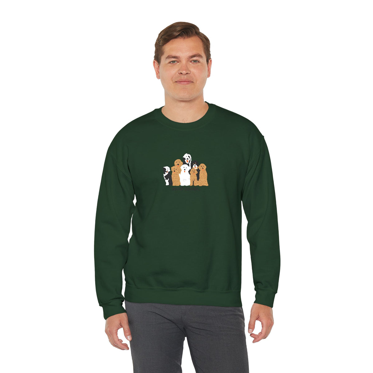 Embroidered Send Doods Crewneck Sweatshirt