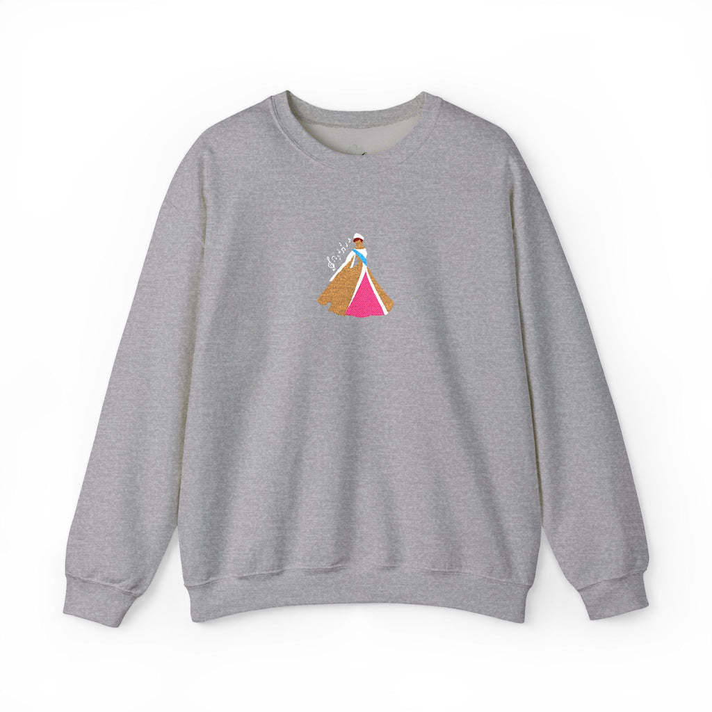 Embroidered Princess Crewneck Sweatshirt
