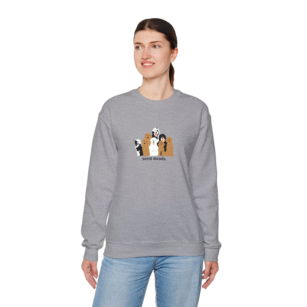 Embroidered Send Doods Crewneck Sweatshirt