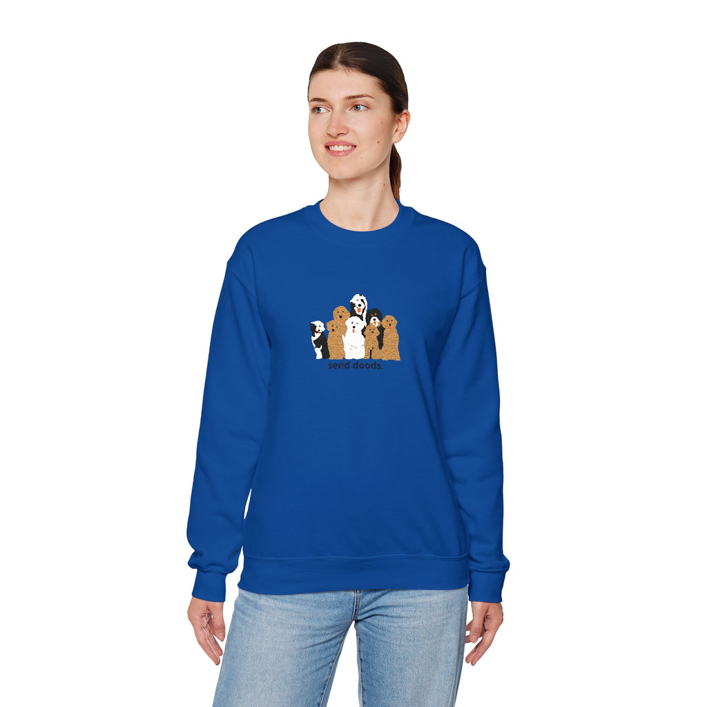 Embroidered Send Doods Crewneck Sweatshirt