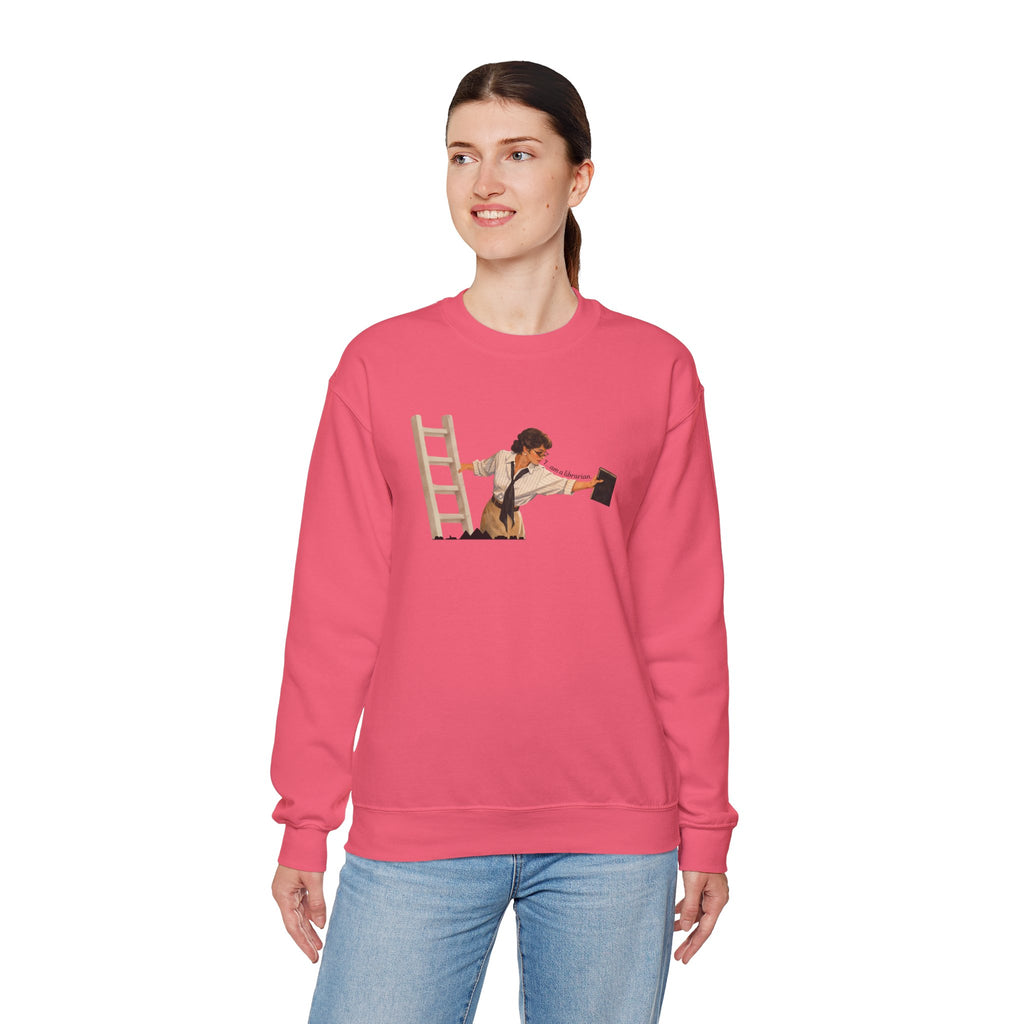 Vintage Evelyn Librarian Crewneck Sweatshirt