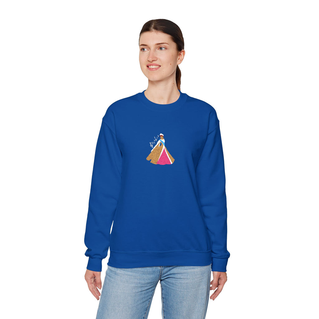 Embroidered Princess Crewneck Sweatshirt