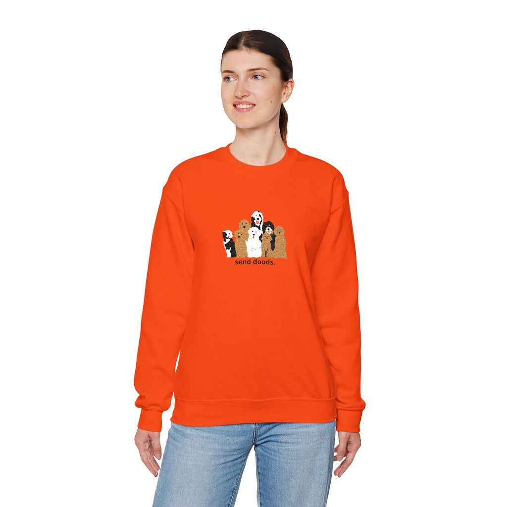 Embroidered Send Doods Crewneck Sweatshirt