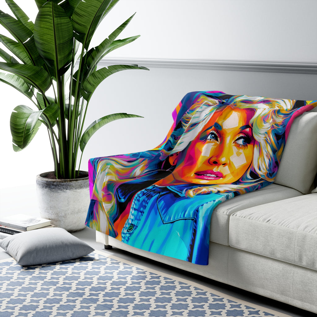Queen of Country Sherpa Fleece Blanket