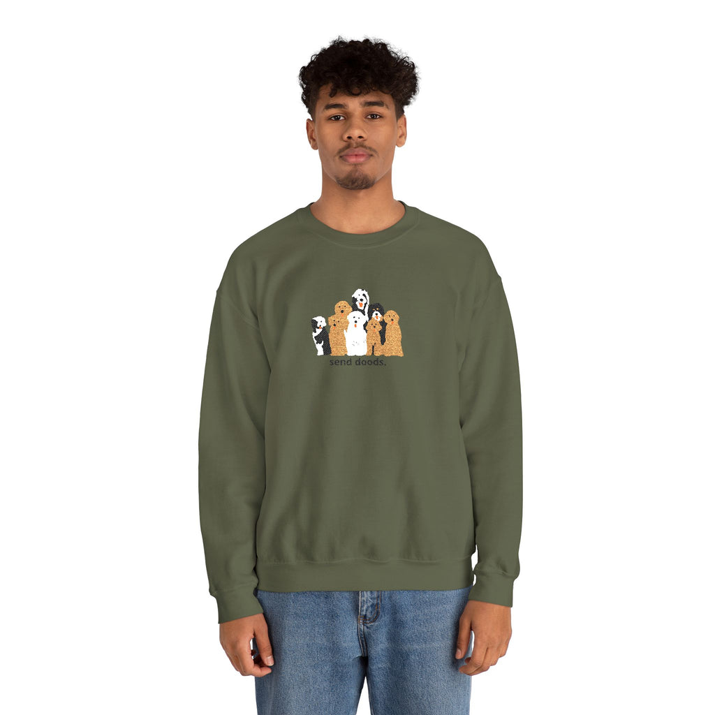 Embroidered Send Doods Crewneck Sweatshirt