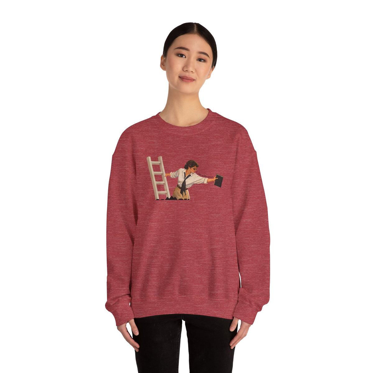 Vintage Evelyn Librarian Crewneck Sweatshirt
