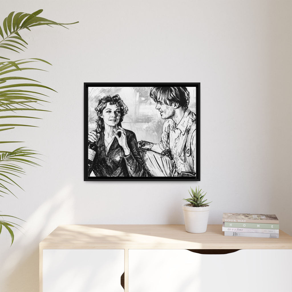 Rick & Evelyn Framed Canvas
