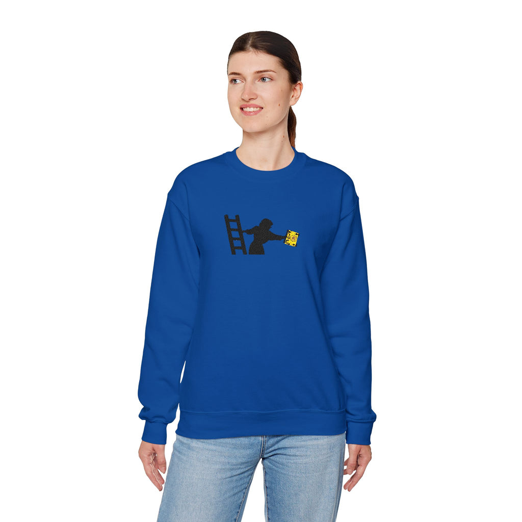 Embroidered Evelyn Librarian Crewneck Sweatshirt