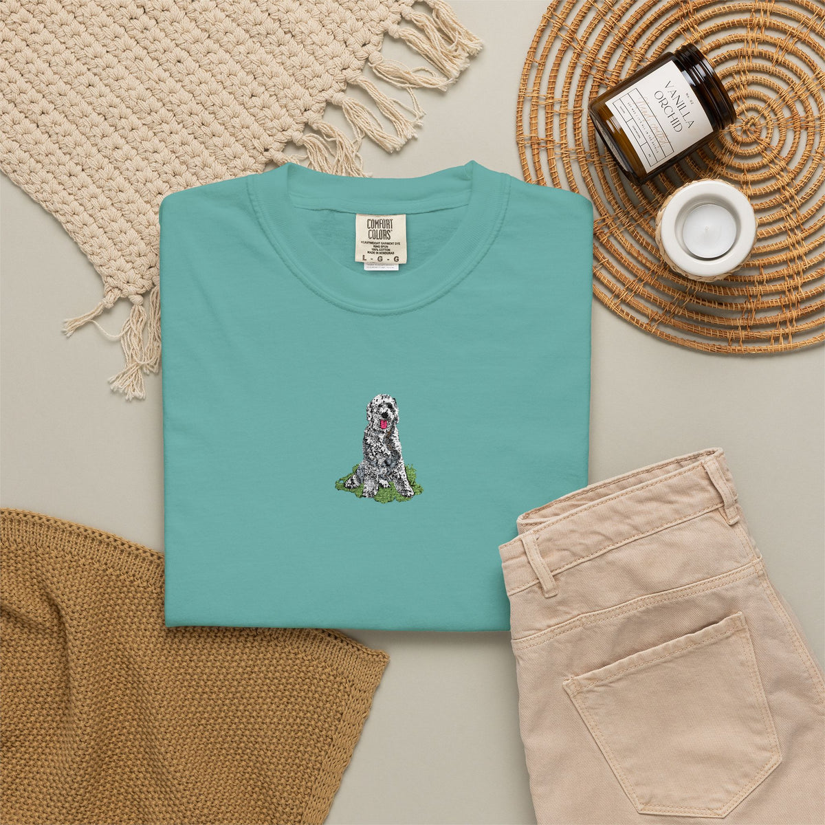 Sheepadoodle Embroidered Tee