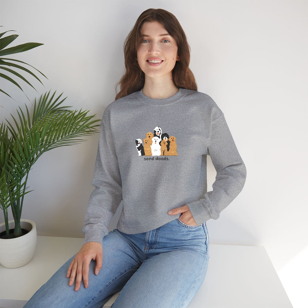 Embroidered Send Doods Crewneck Sweatshirt