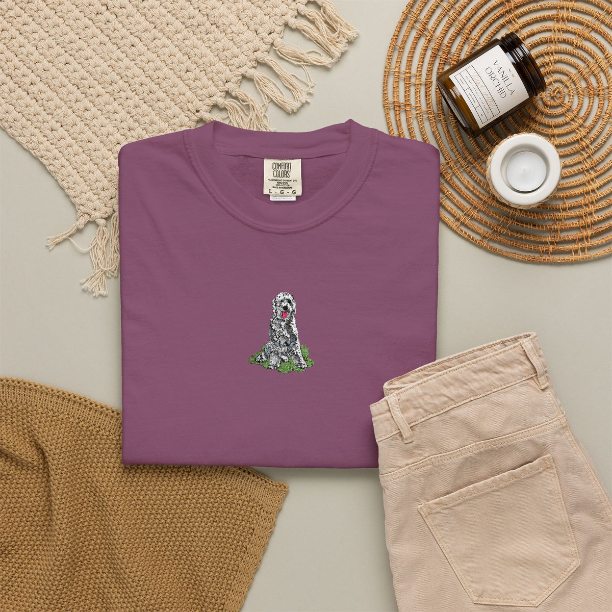 Sheepadoodle Embroidered Tee