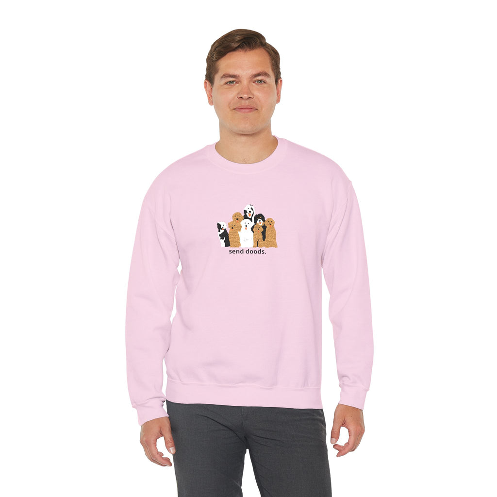 Embroidered Send Doods Crewneck Sweatshirt