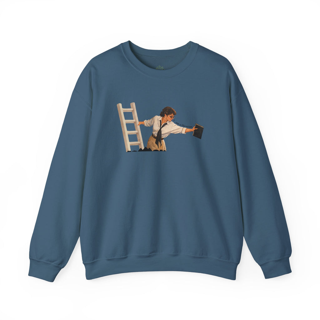 Vintage Evelyn Librarian Crewneck Sweatshirt