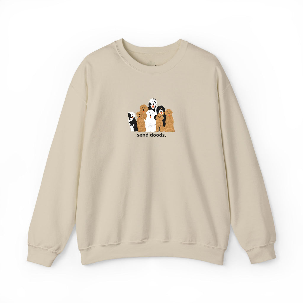 Embroidered Send Doods Crewneck Sweatshirt