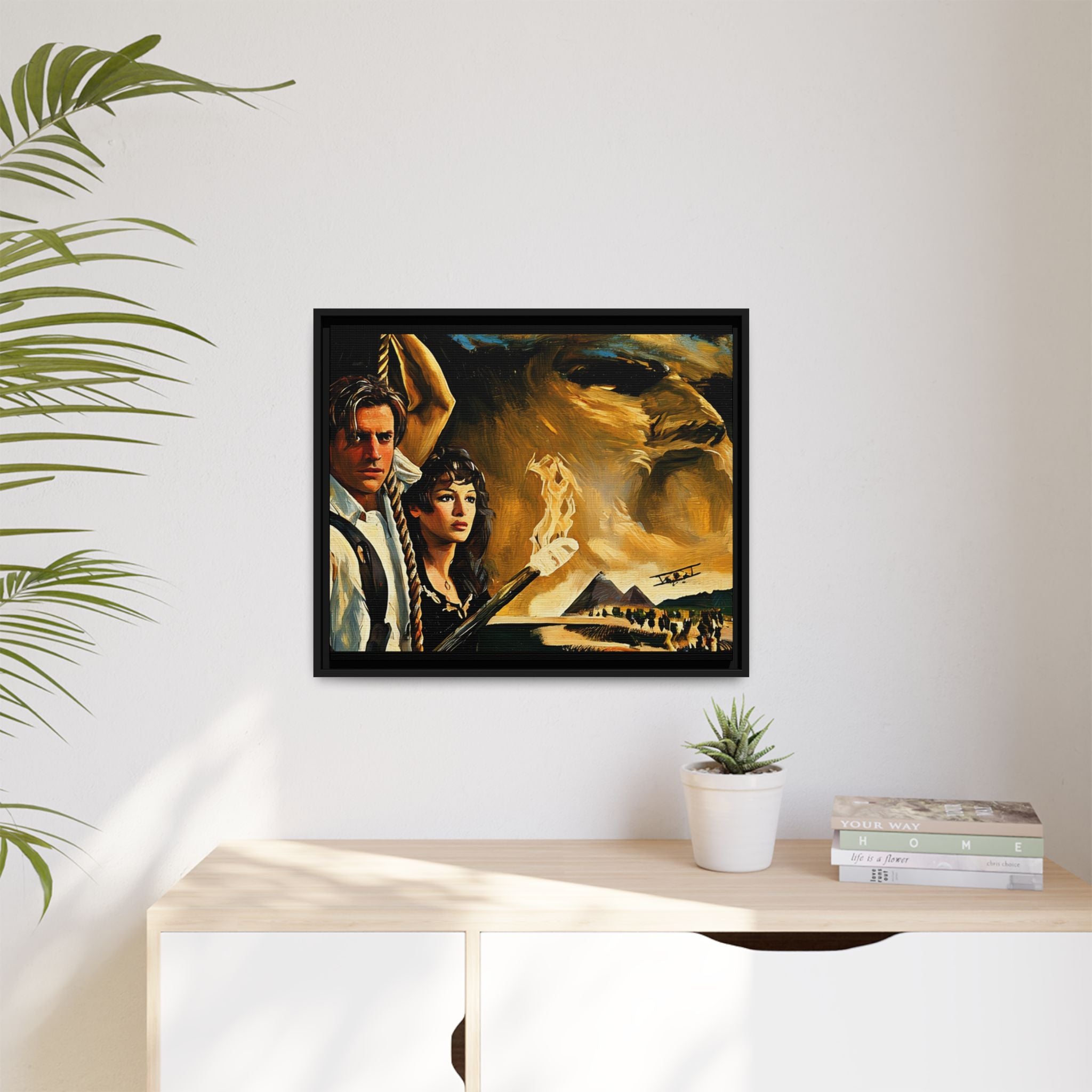 Rick & Evelyn Framed Canvas