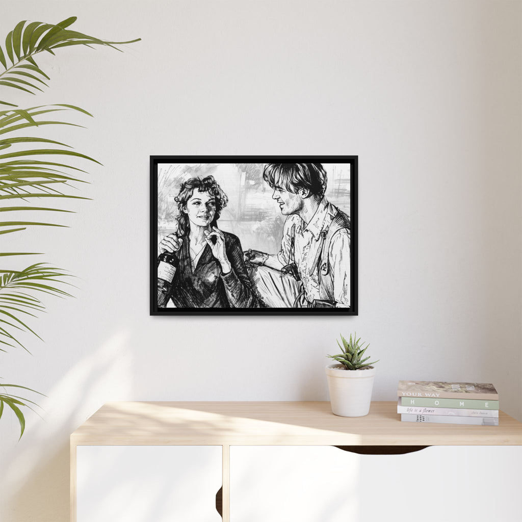 Rick & Evelyn Framed Canvas