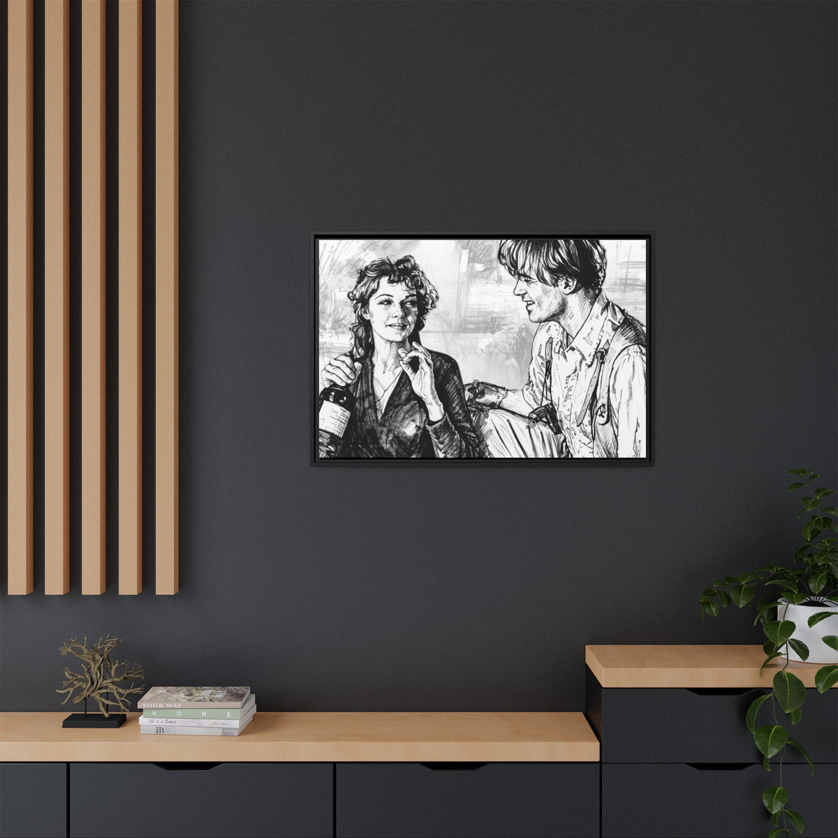 Rick & Evelyn Framed Canvas