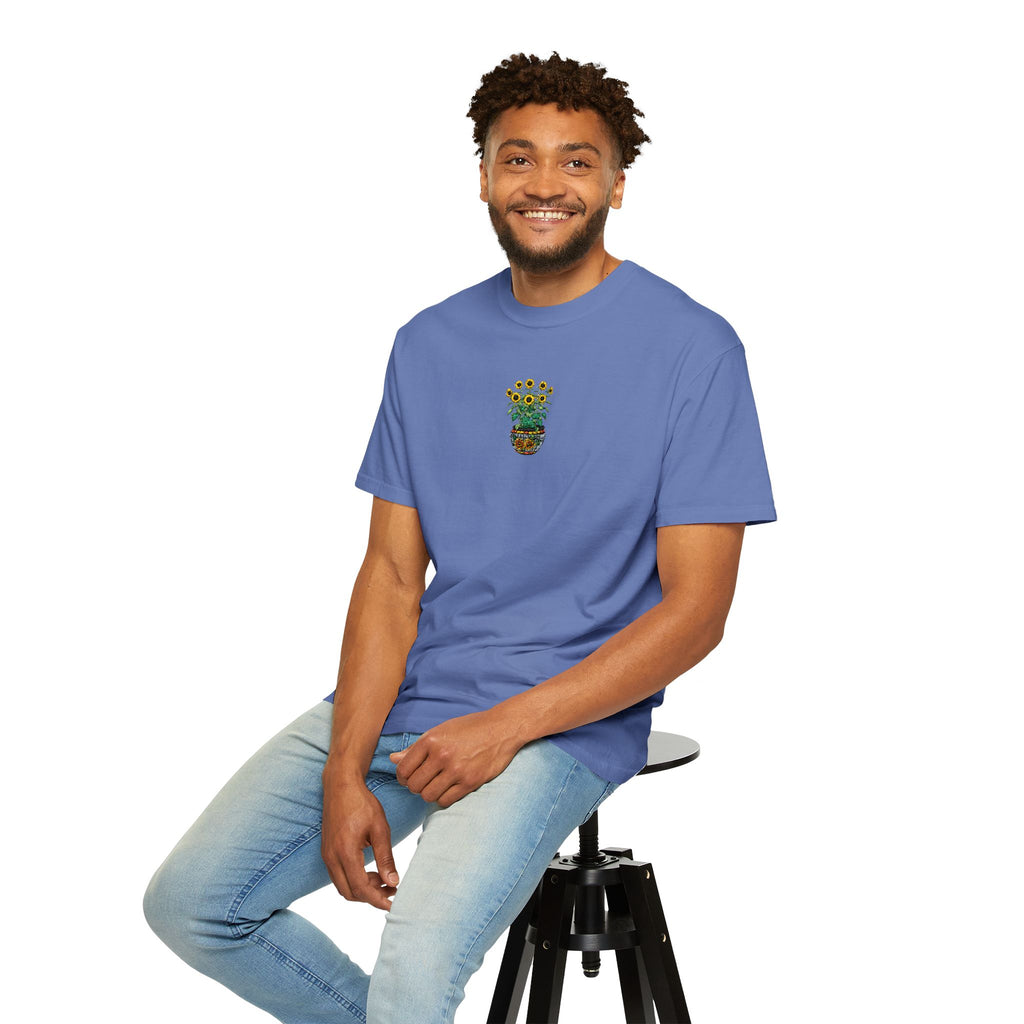 Embroidered Sunflower Tee