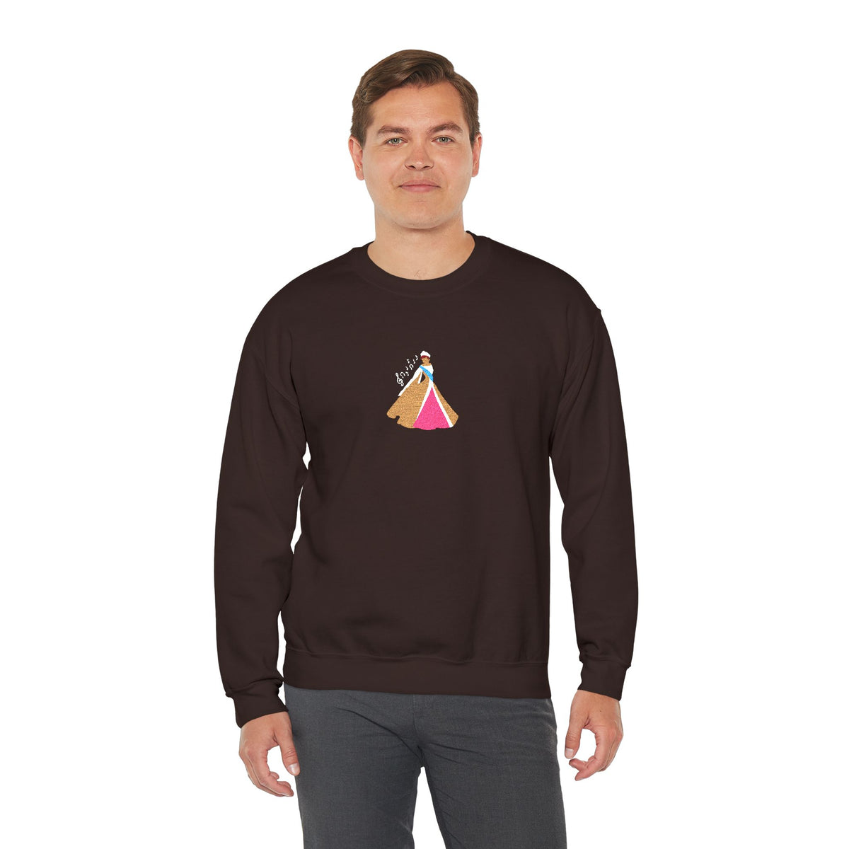 Embroidered Princess Crewneck Sweatshirt