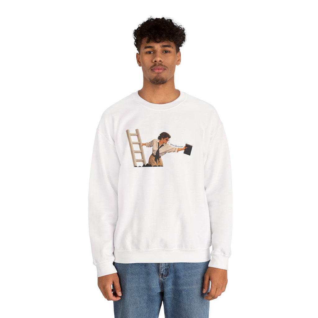 Vintage Evelyn Librarian Crewneck Sweatshirt