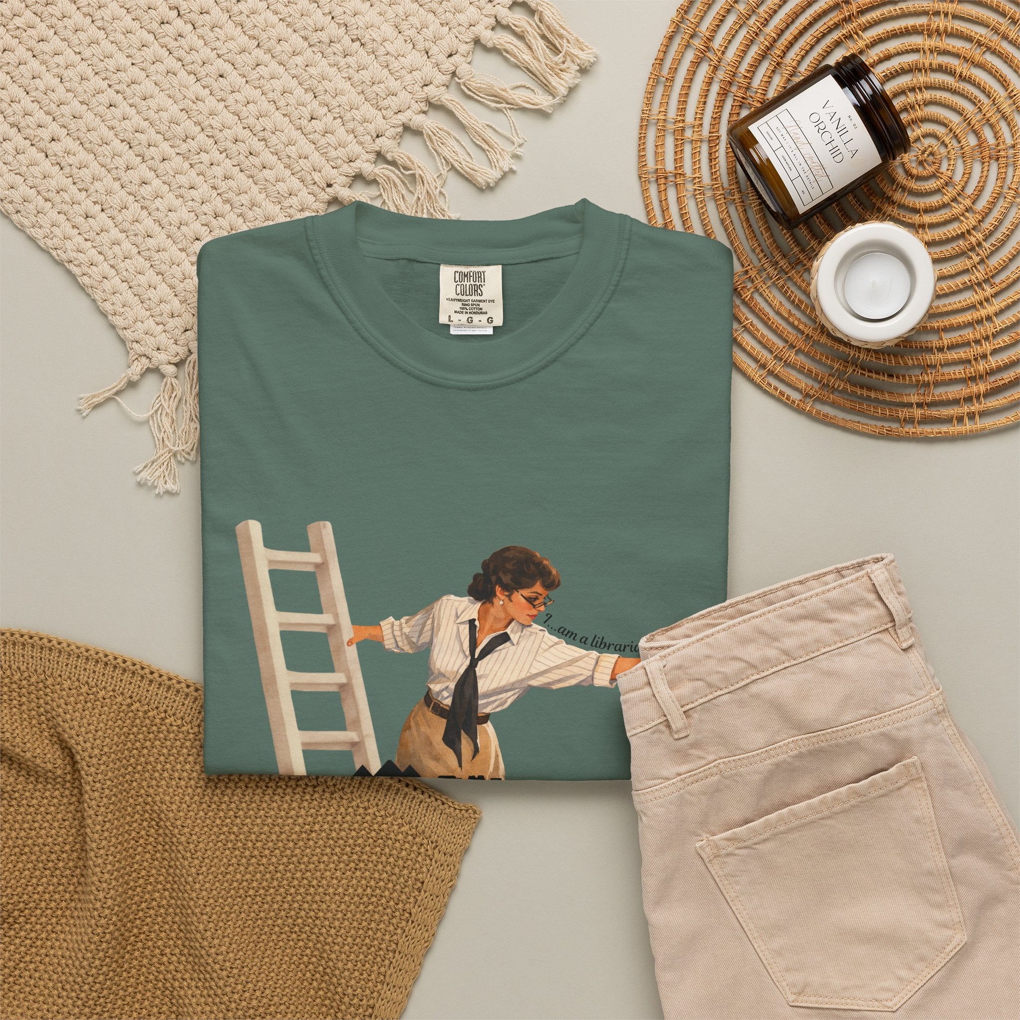 Evelyn Librarian Tee