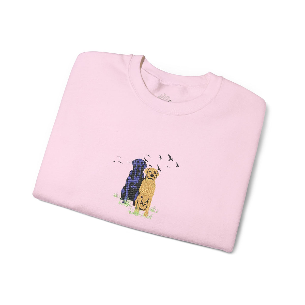 Embroidered Dog Crewneck Sweatshirt
