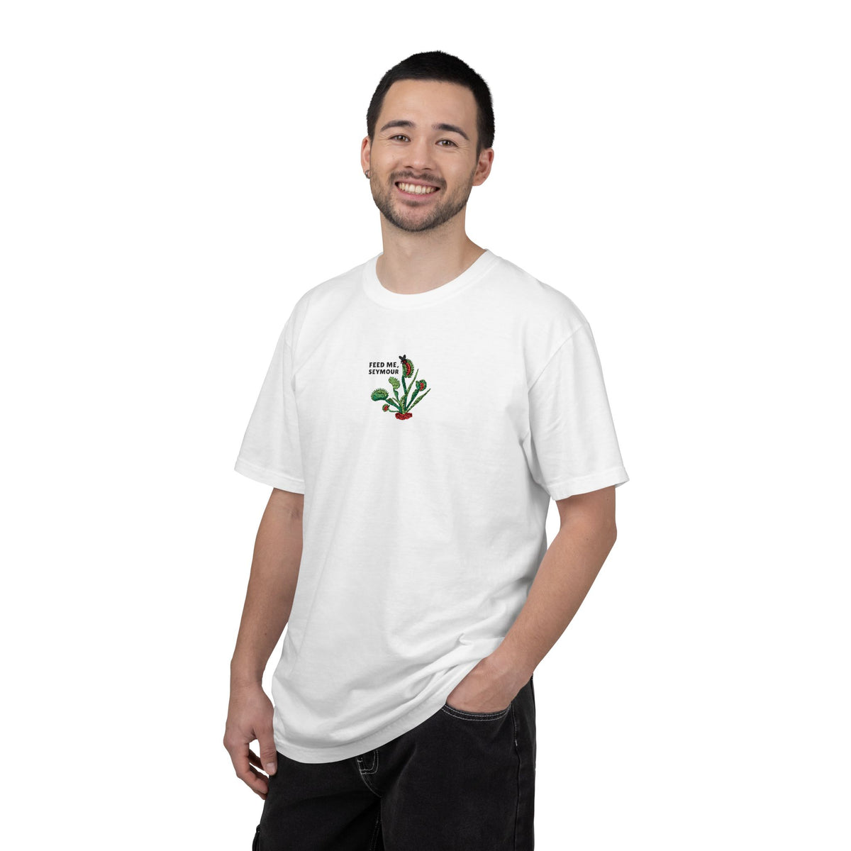 Embroidered Feed Me Seymour Tee