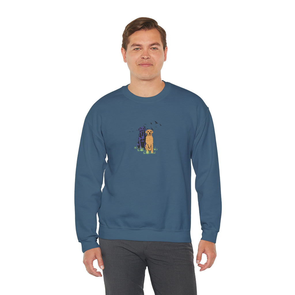 Embroidered Dog Crewneck Sweatshirt