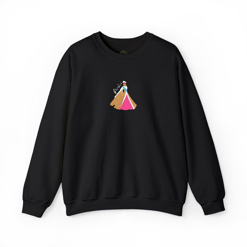 Embroidered Princess Crewneck Sweatshirt
