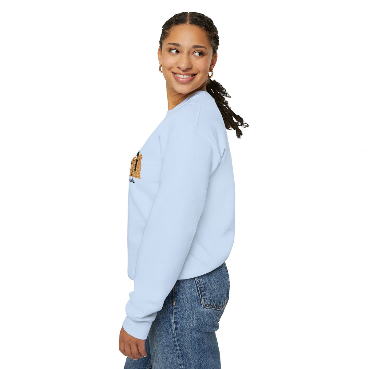 Embroidered Send Doods Crewneck Sweatshirt