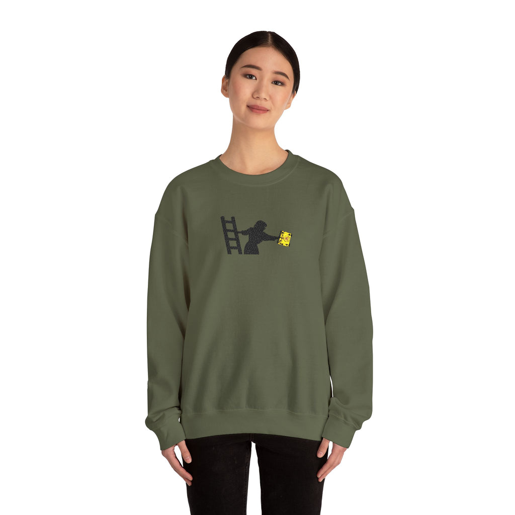 Embroidered Evelyn Librarian Crewneck Sweatshirt