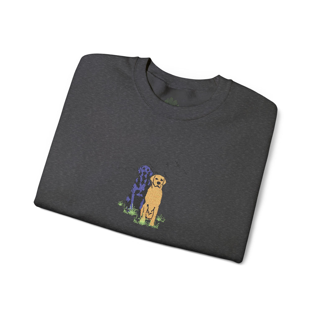 Embroidered Dog Crewneck Sweatshirt