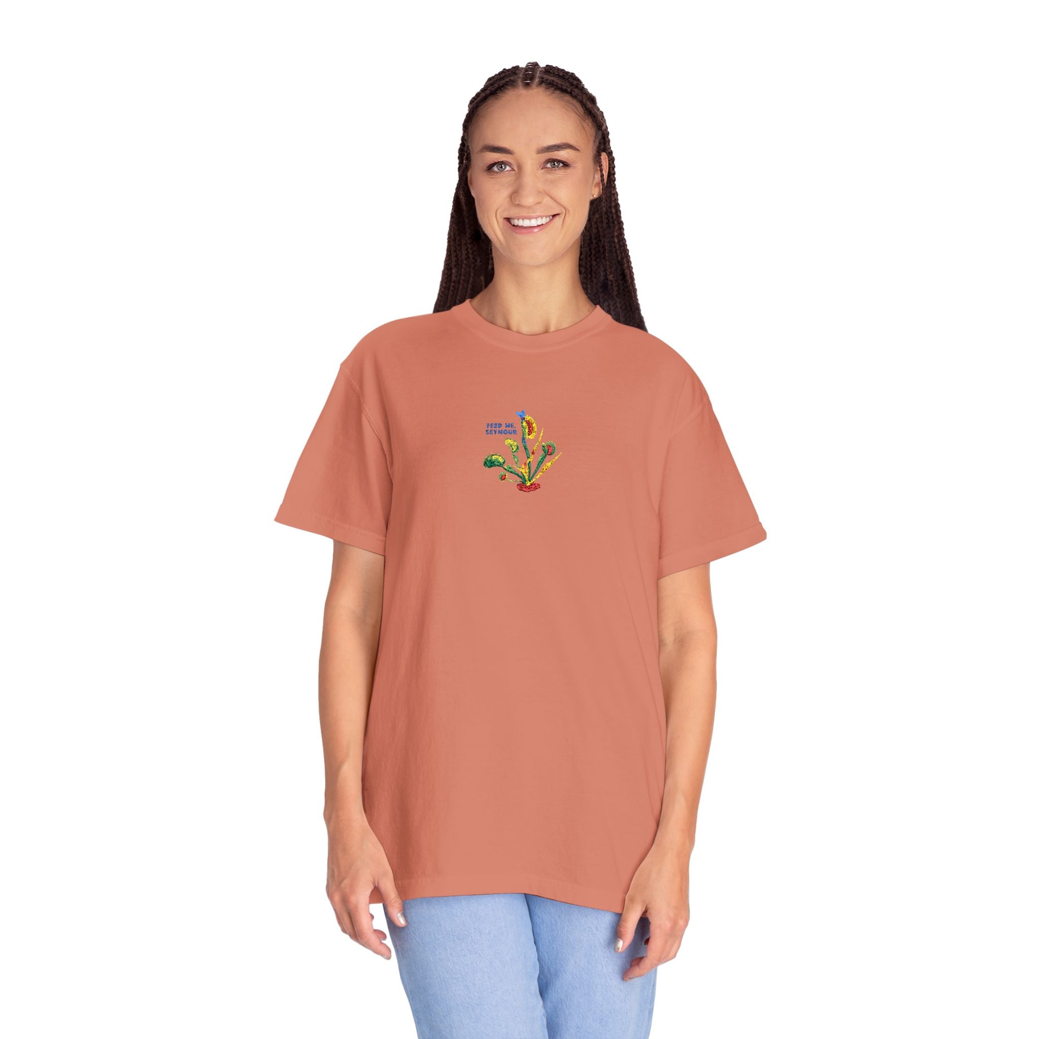 Feed Me Seymour Embroidered Tee