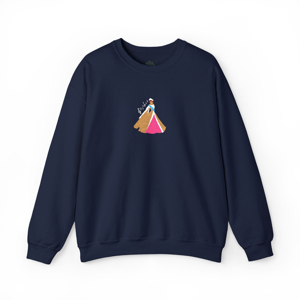 Embroidered Princess Crewneck Sweatshirt