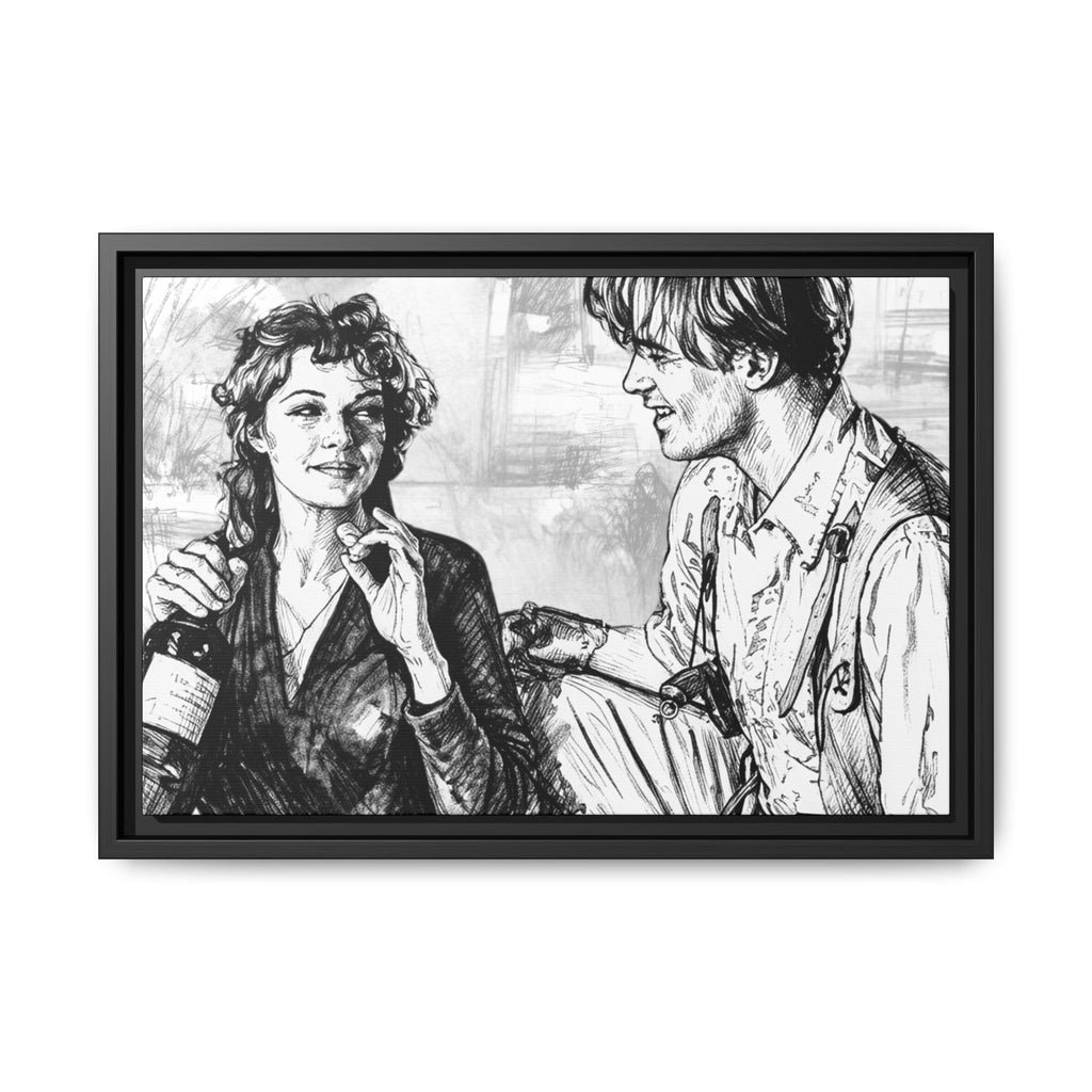 Rick & Evelyn Framed Canvas