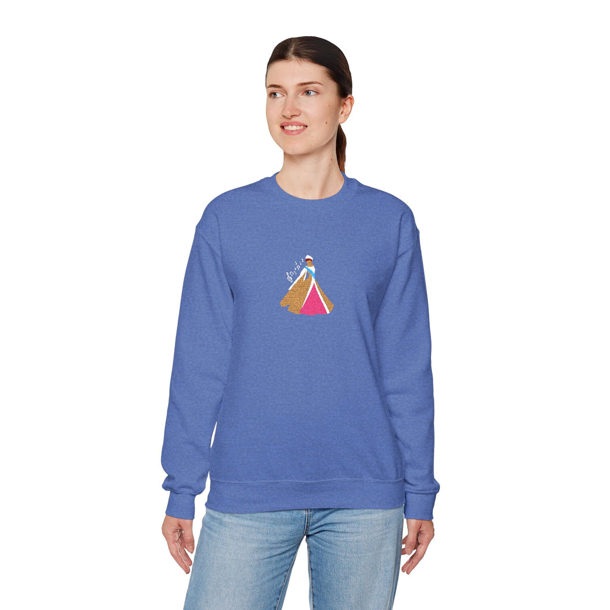 Embroidered Princess Crewneck Sweatshirt