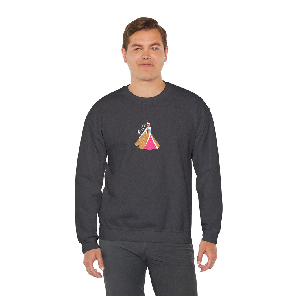 Embroidered Princess Crewneck Sweatshirt
