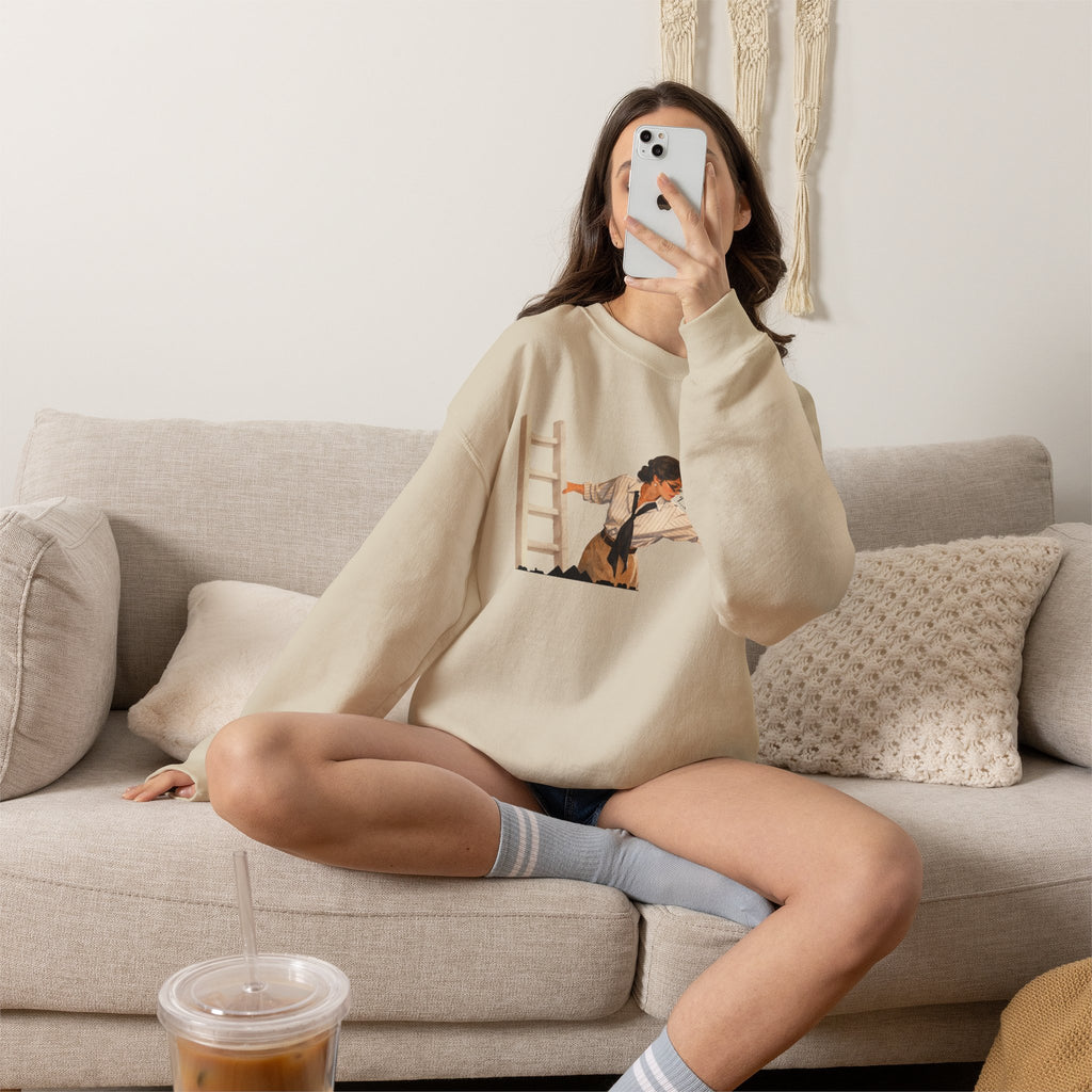 Evelyn Librarian Crewneck Sweatshirt