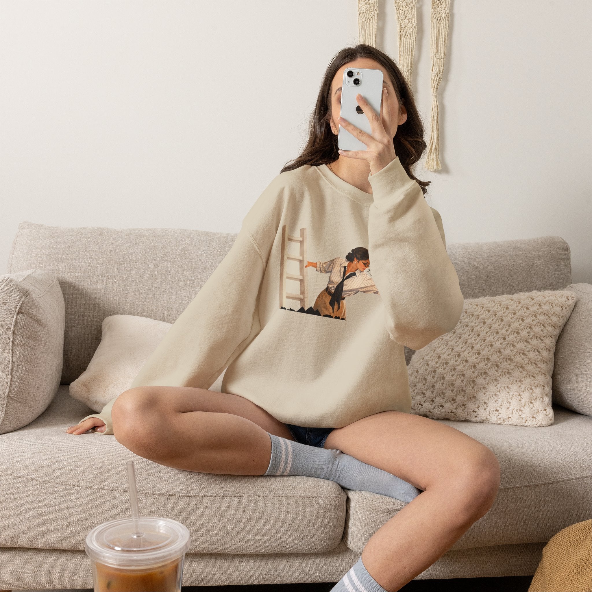 Evelyn Librarian Crewneck Sweatshirt