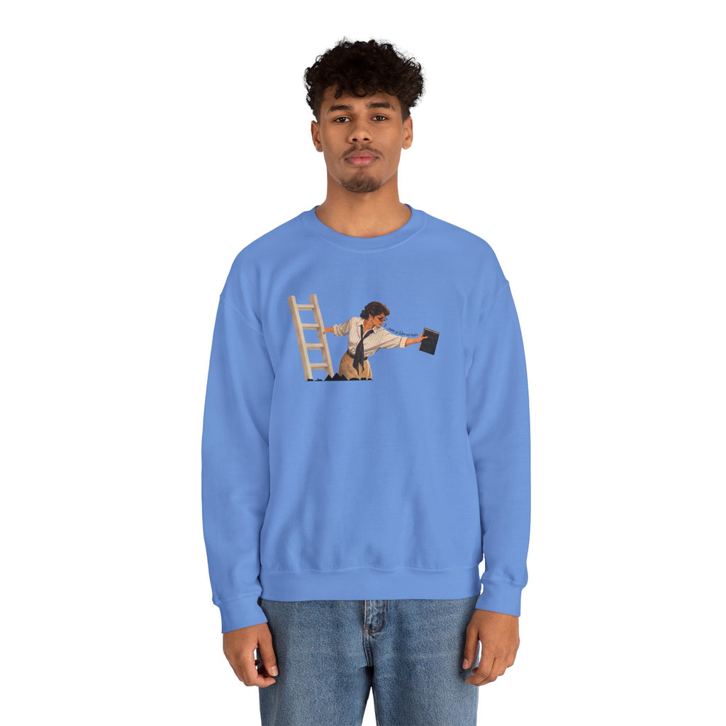 Vintage Evelyn Librarian Crewneck Sweatshirt
