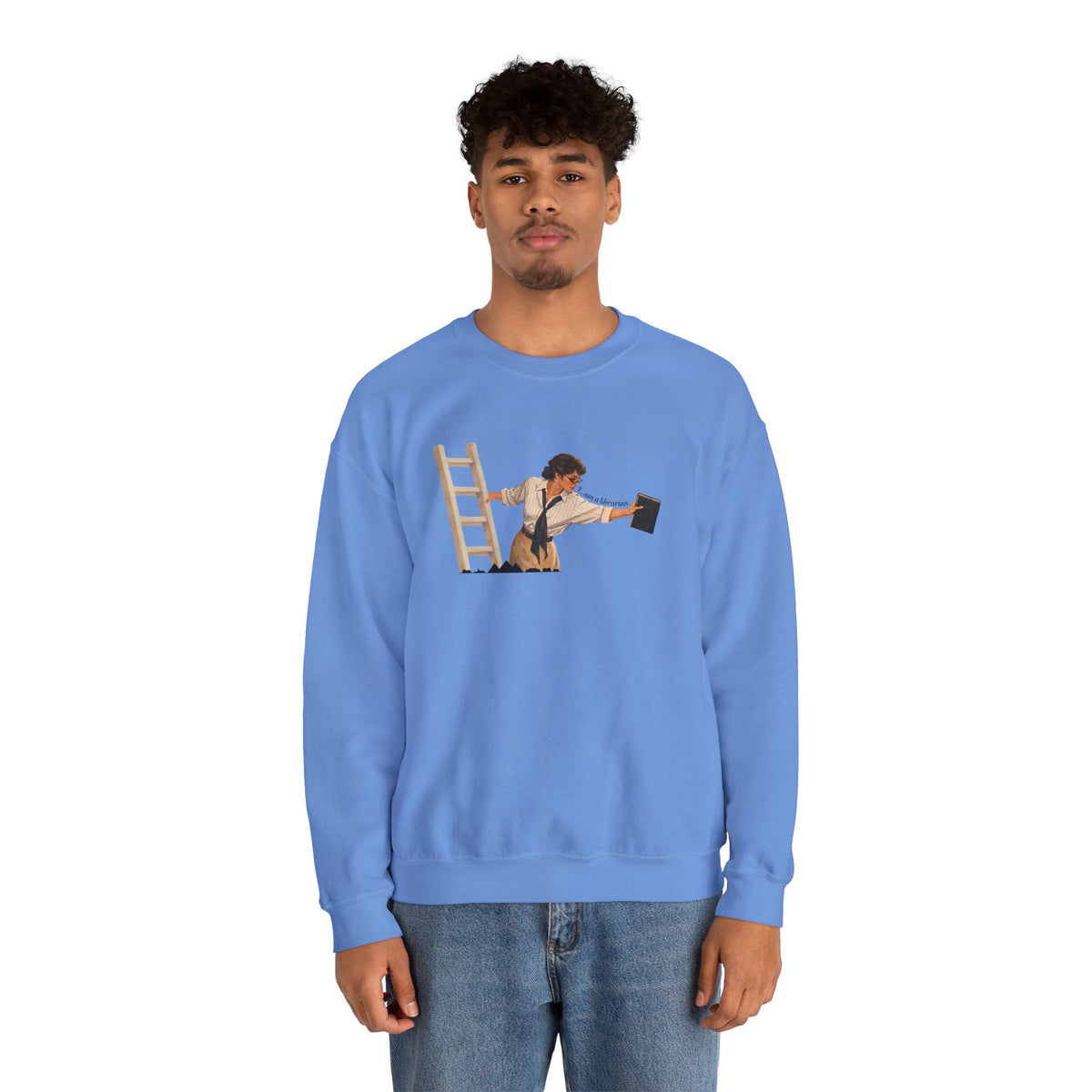 Vintage Evelyn Librarian Crewneck Sweatshirt