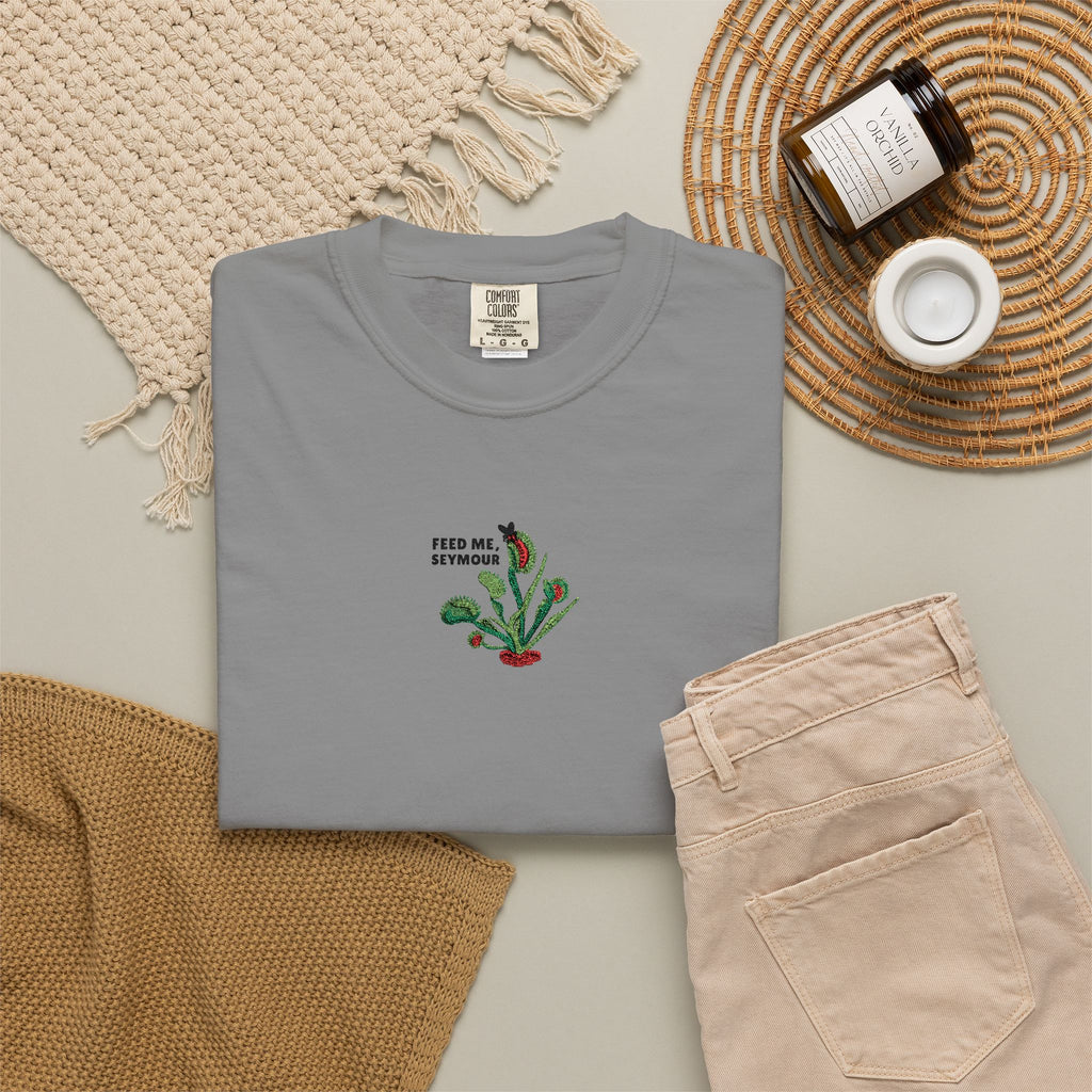 Embroidered Feed Me Seymour Tee